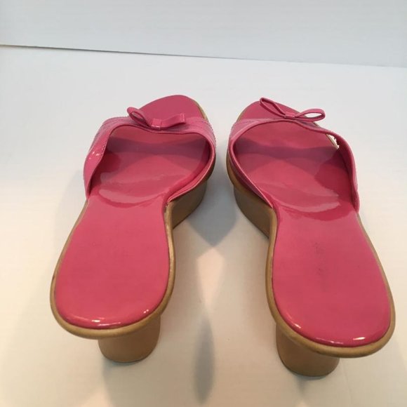 Charles David pink patent leather wedges - Picture 2 of 7